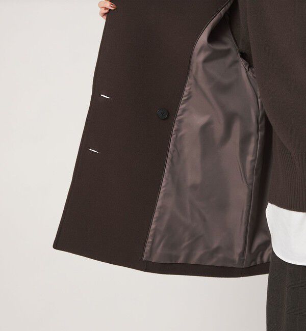 UNITED ARROWS green label relaxing「［size SHORTあり］CANGIOLI W ピーコート」|ピーコート|