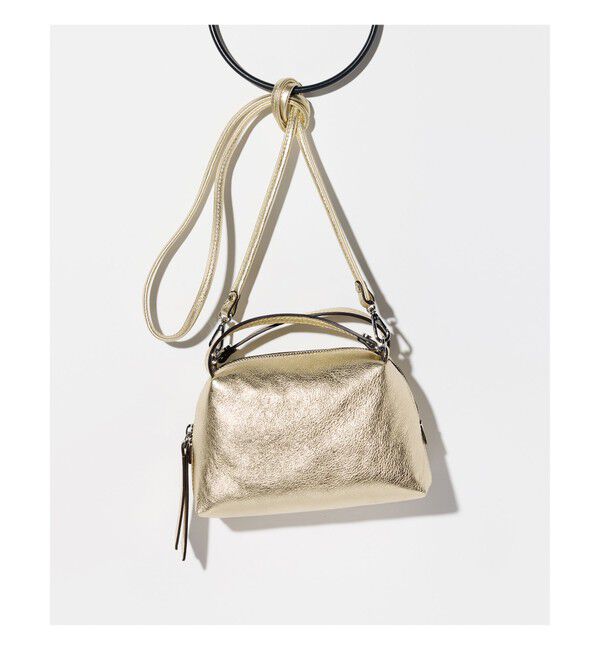 BEAMS SELECTION for WOMEN「GIANNI CHIARINI / メタリック ALIFA レザーショルダーバッグ S」|ショルダー・メッセンジャー|