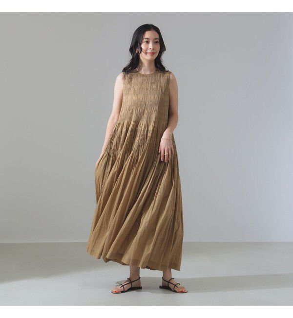 BEAMS SELECTION for WOMEN「ne Quittez pas / ボイル シャーリング ワンピース」|ワンピース|
