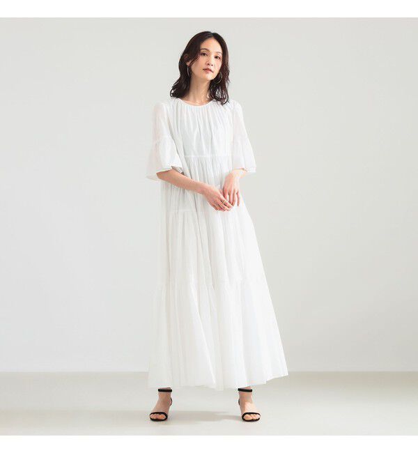 BEAMS SELECTION for WOMEN「MARIHA / 春のすずらんのワンピース ソリッド」|ワンピース|別注WHITE_CHALCEDONY