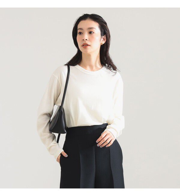 Demi-Luxe BEAMS 「SLOANE / 天竺 クルーネック ロングスリーブ Tシャツ」|Tシャツ・カットソー|