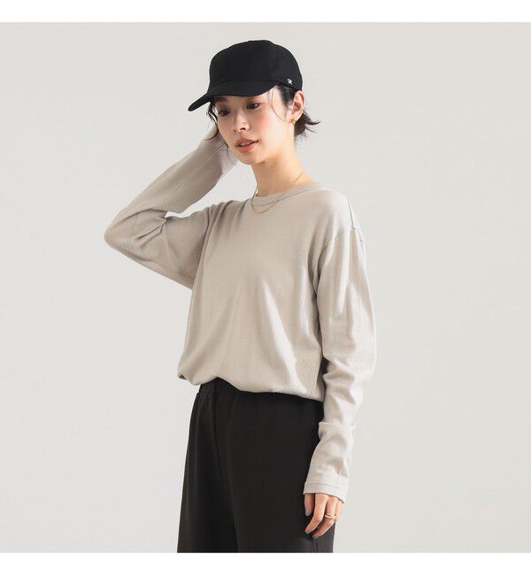 Demi-Luxe BEAMS 「SLOANE / 天竺 クルーネック ロングスリーブ Tシャツ」|Tシャツ・カットソー|