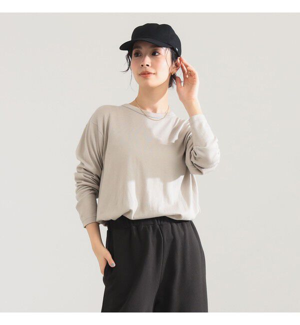 Demi-Luxe BEAMS 「SLOANE / 天竺 クルーネック ロングスリーブ Tシャツ」|Tシャツ・カットソー|