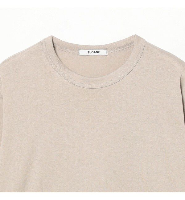 Demi-Luxe BEAMS 「SLOANE / 天竺 クルーネック ロングスリーブ Tシャツ」|Tシャツ・カットソー|
