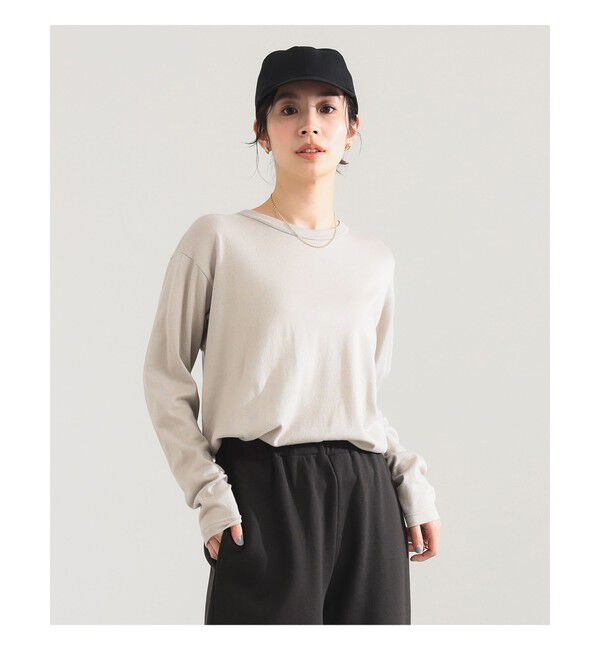 Demi-Luxe BEAMS 「SLOANE / 天竺 クルーネック ロングスリーブ Tシャツ」|Tシャツ・カットソー|