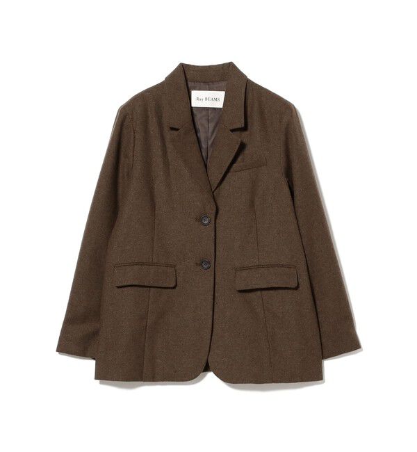 Ray BEAMS 「ホームスパン シングル ジャケット」|テーラードジャケット|