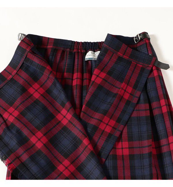 Demi-Luxe BEAMS 「【別注】O&rsquo;NEIL OF DUBLIN &times; Demi-Luxe BEAMS / ウール イージー ロング キルトスカート 85cm」|スカート|