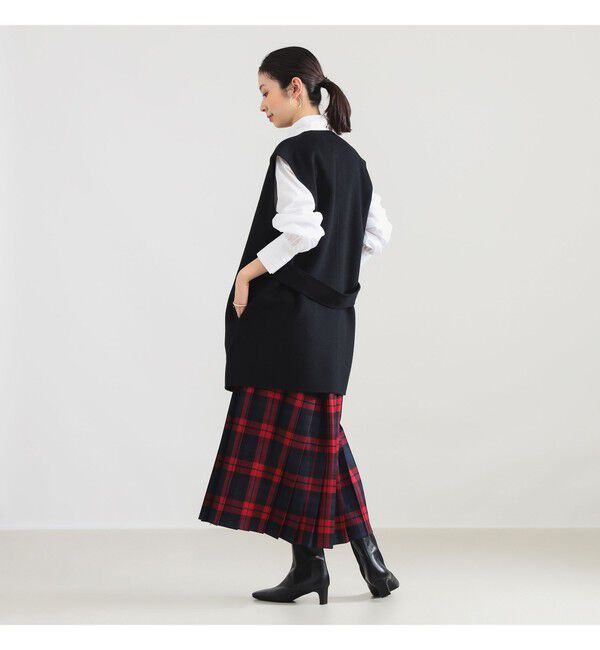 Demi-Luxe BEAMS 「【別注】O&rsquo;NEIL OF DUBLIN &times; Demi-Luxe BEAMS / ウール イージー ロング キルトスカート 85cm」|スカート|