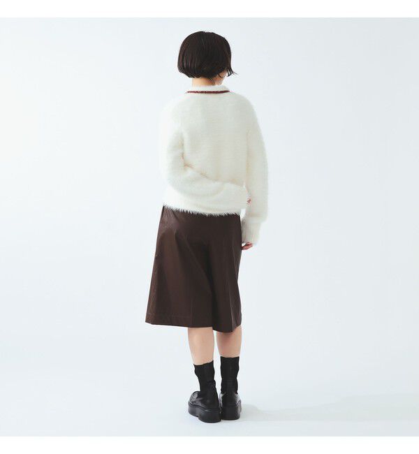 BEAMS SELECTION for WOMEN「【別注】FRED PERRY / フラッフィー ニット カーディガン〈26AW ふわふわ シャギー 羽織り〉」|カーディガン|