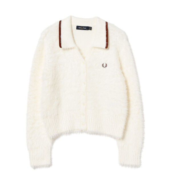BEAMS SELECTION for WOMEN「【別注】FRED PERRY / フラッフィー ニット カーディガン〈26AW ふわふわ シャギー 羽織り〉」|カーディガン|