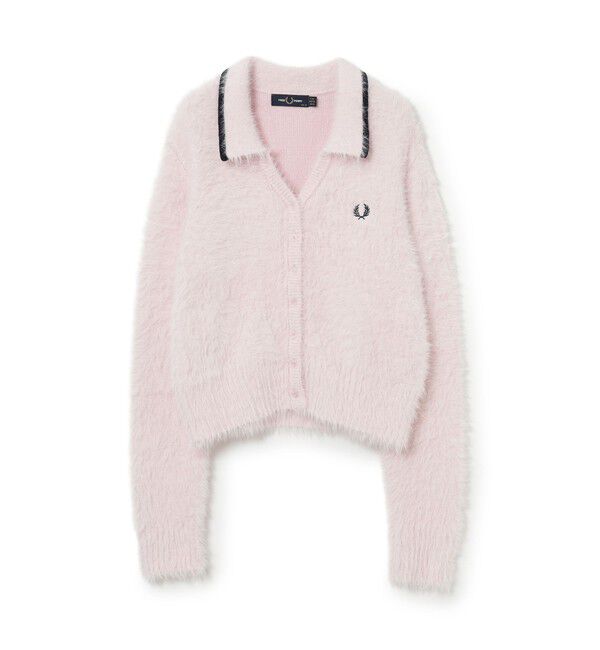BEAMS SELECTION for WOMEN「【別注】FRED PERRY / フラッフィー ニット カーディガン〈26AW ふわふわ シャギー 羽織り〉」|カーディガン|