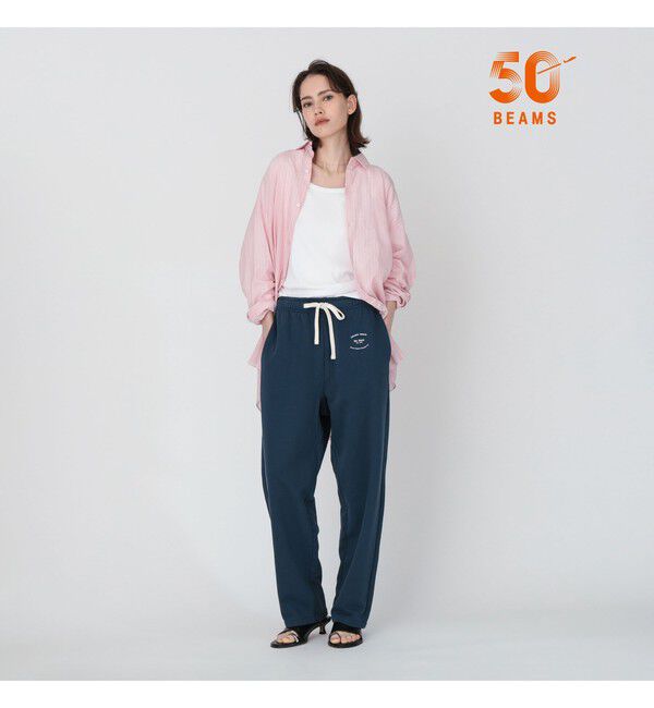 BEAMS SELECTION for WOMEN「【別注】Ofr. Paris &times; Demi-Luxe BEAMS / ロゴ スウェットパンツ」|その他|NAVY