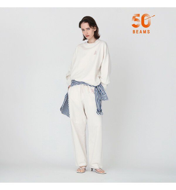 BEAMS SELECTION for WOMEN「【別注】Ofr. Paris &times; Demi-Luxe BEAMS / ロゴ スウェット」|スウェット・ジャージ|WHITE