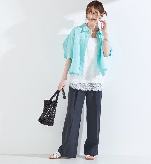 SHIPS Colors 「SHIPS Colors:〈手洗い可能〉オーバー レース タンクトップ◇」|タンクトップ|