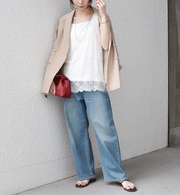 SHIPS Colors 「SHIPS Colors:〈手洗い可能〉オーバー レース タンクトップ◇」|タンクトップ|