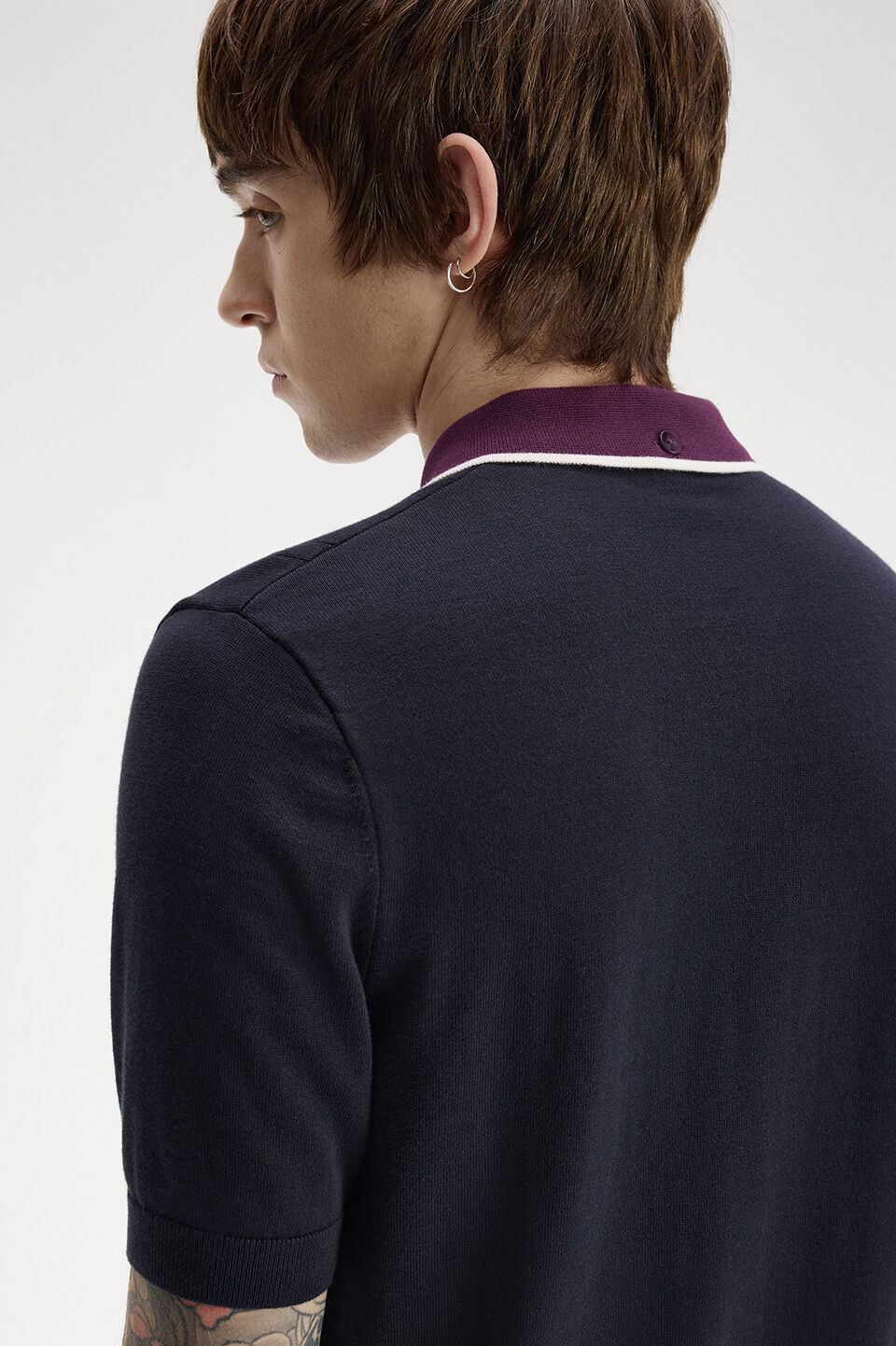 FRED PERRY 「FRED PERRY／Cable Knit Shirt／ケーブルニットシャツ」|ポロシャツ|