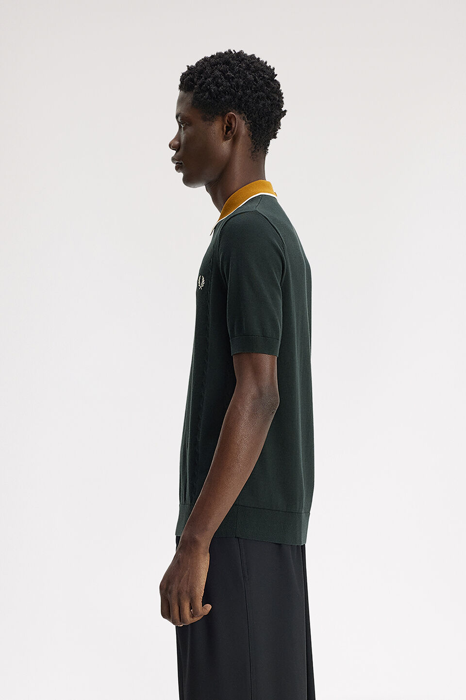 FRED PERRY 「FRED PERRY／Cable Knit Shirt／ケーブルニットシャツ」|ポロシャツ|