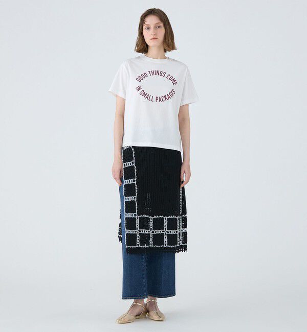 MACPHEE「コットンロゴプリント Tシャツ」|Tシャツ・カットソー|
