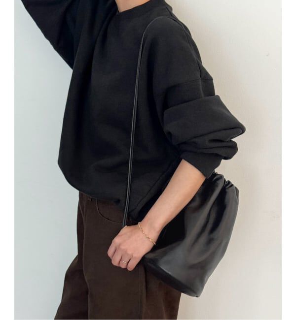Plage「《一部店舗・WEB限定予約》LEATHER SHOULDER バッグ」|ショルダー・メッセンジャー|ブラック