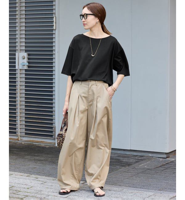 SLOBE IENA「《接触冷感》スリットカットソー」|Tシャツ・カットソー|
