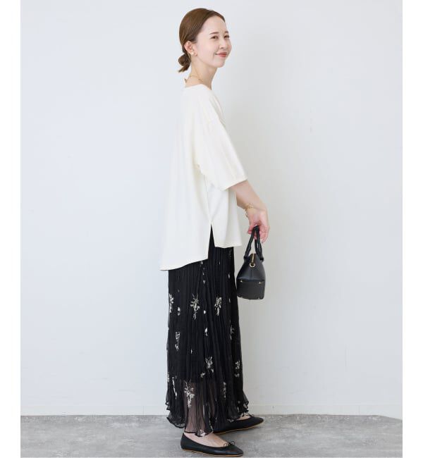 SLOBE IENA「《接触冷感》スリットカットソー」|Tシャツ・カットソー|