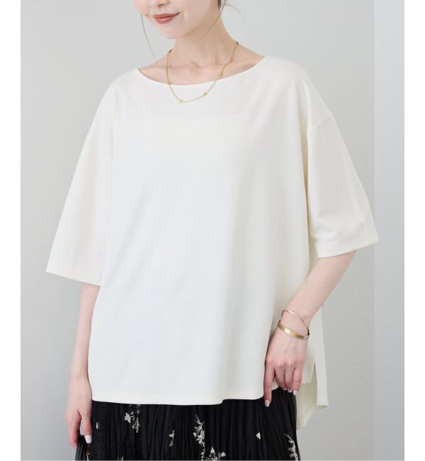 SLOBE IENA「《接触冷感》スリットカットソー」|Tシャツ・カットソー|