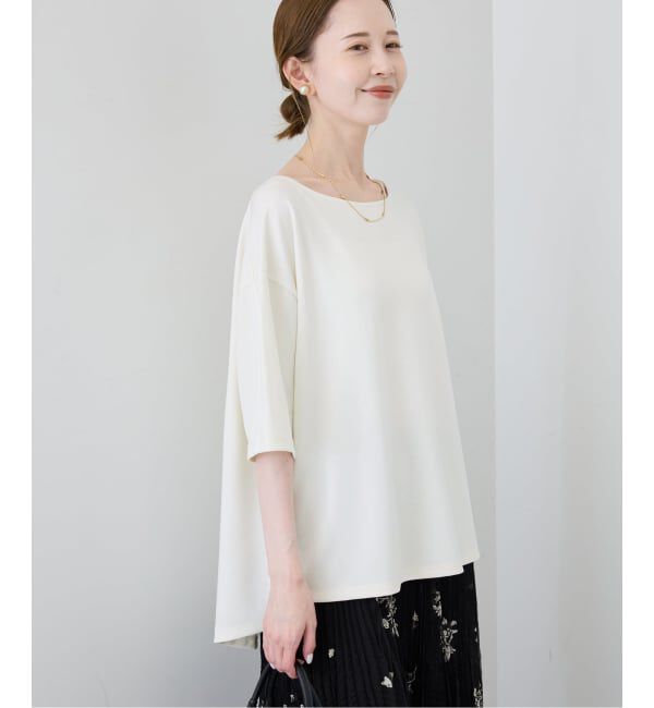 SLOBE IENA「《接触冷感》スリットカットソー」|Tシャツ・カットソー|