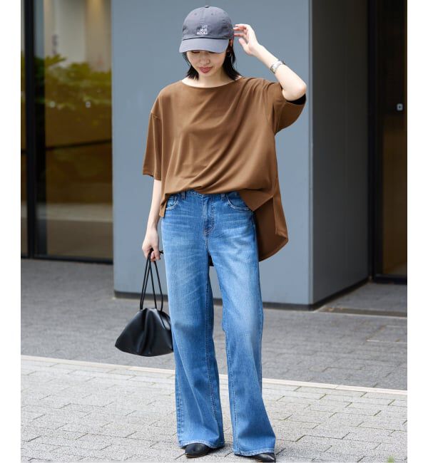 SLOBE IENA「《接触冷感》スリットカットソー」|Tシャツ・カットソー|