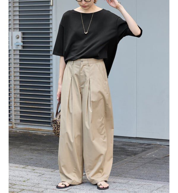 SLOBE IENA「《接触冷感》スリットカットソー」|Tシャツ・カットソー|