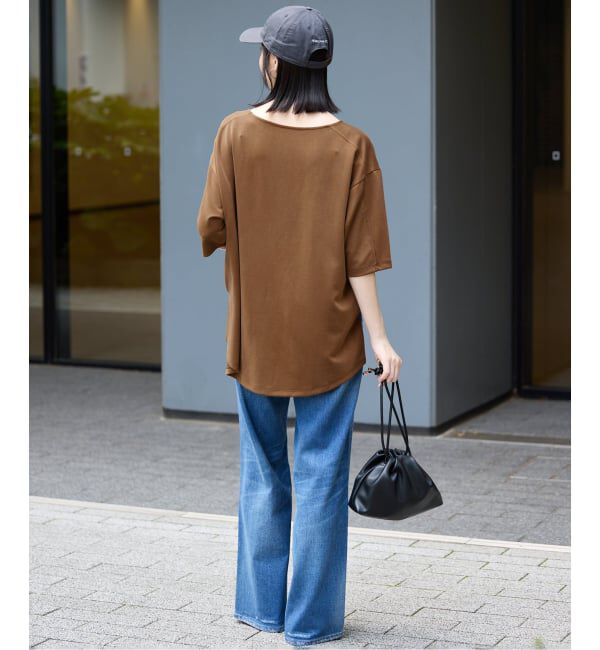 SLOBE IENA「《接触冷感》スリットカットソー」|Tシャツ・カットソー|