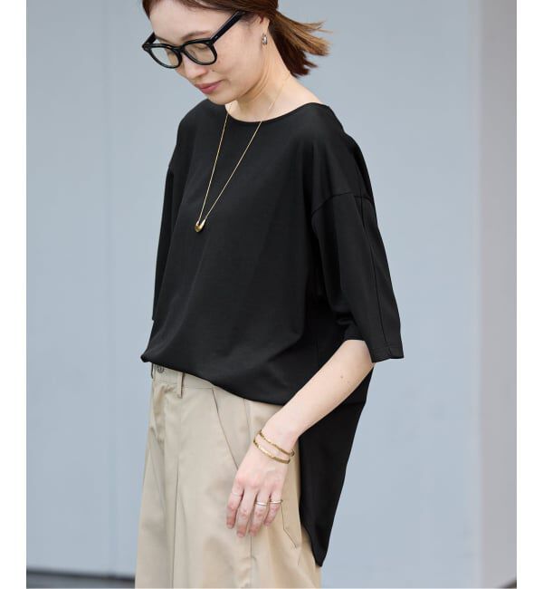 SLOBE IENA「《接触冷感》スリットカットソー」|Tシャツ・カットソー|