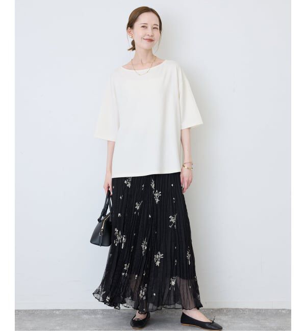 SLOBE IENA「《接触冷感》スリットカットソー」|Tシャツ・カットソー|