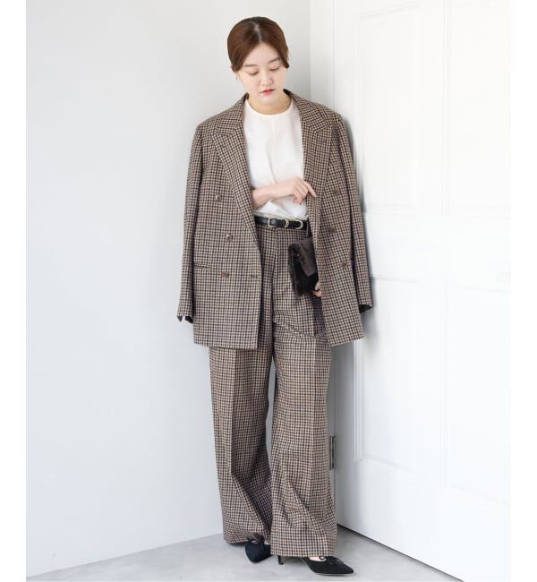 IENA「COUTURE D'ADAM/クチュールドアダム 別注 Shepherd Check JK 26AW-005」|テーラードジャケット|