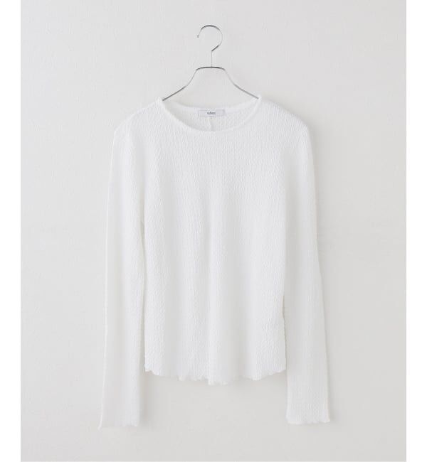 JOURNAL STANDARD relume「コットンシアージャガードロングスリーブTEE」|Tシャツ・カットソー|ホワイト