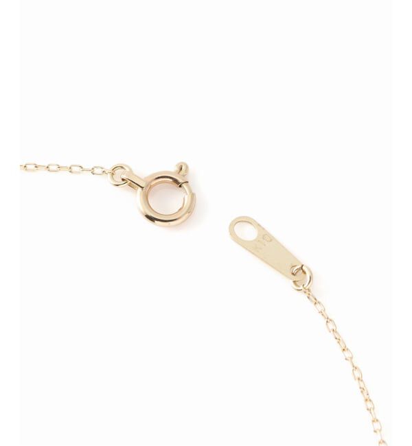 Lilas by Spick&Span「スモーキークォーツラインモチーフネックレス K10」|ネックレス|