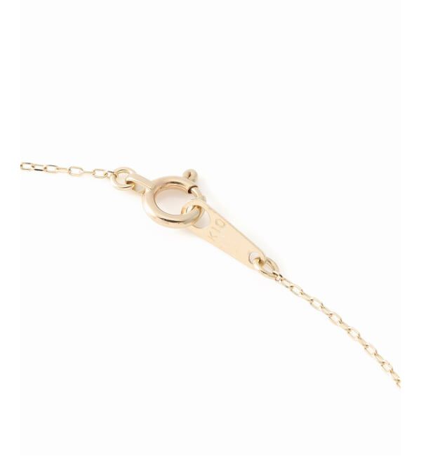 Lilas by Spick&Span「スモーキークォーツラインモチーフネックレス K10」|ネックレス|