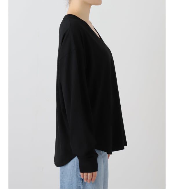 FRAMeWORK「≪追加≫ラフィー天竺Vネックプルオーバー」|Tシャツ・カットソー|
