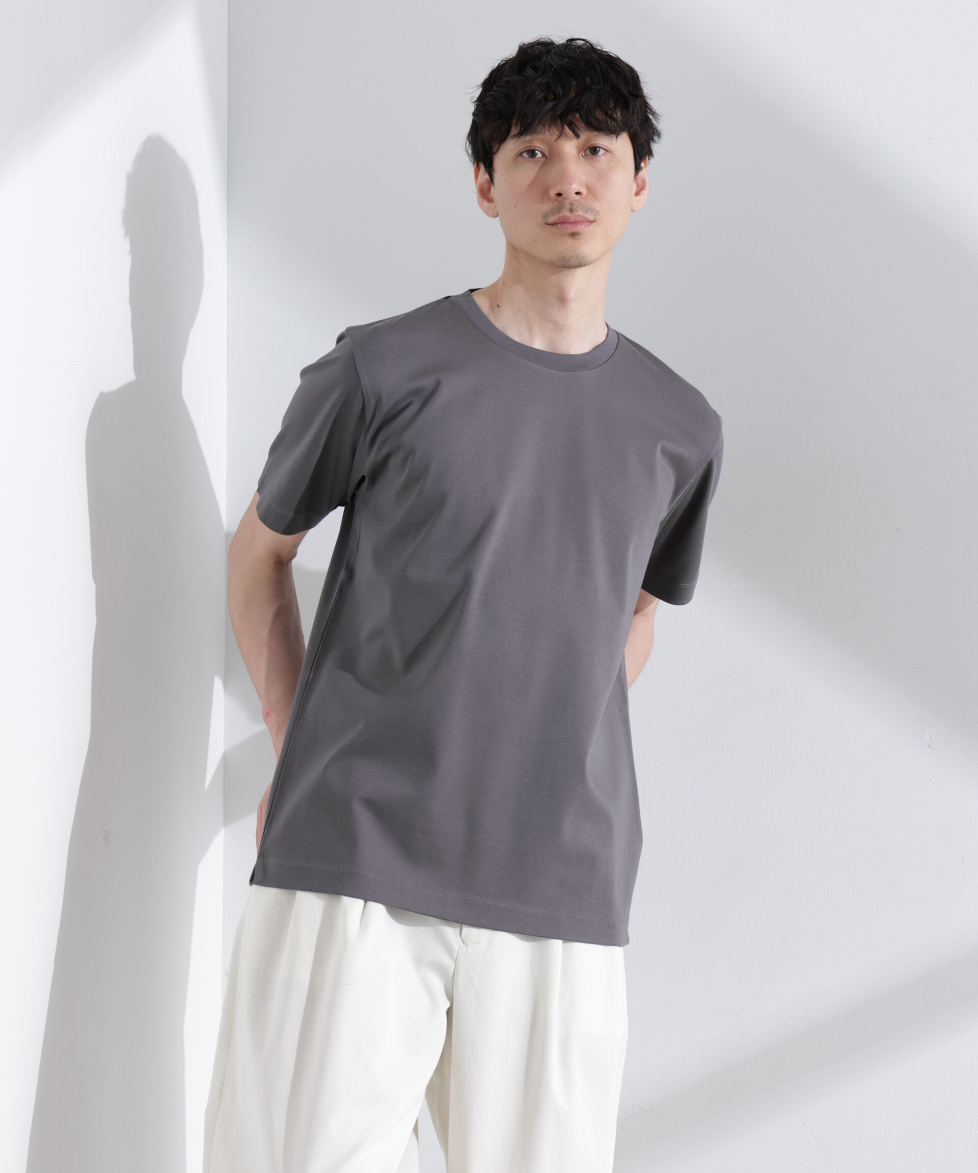  「アンチスメル クルーネックTシャツ 半袖」|Tシャツ・カットソー|