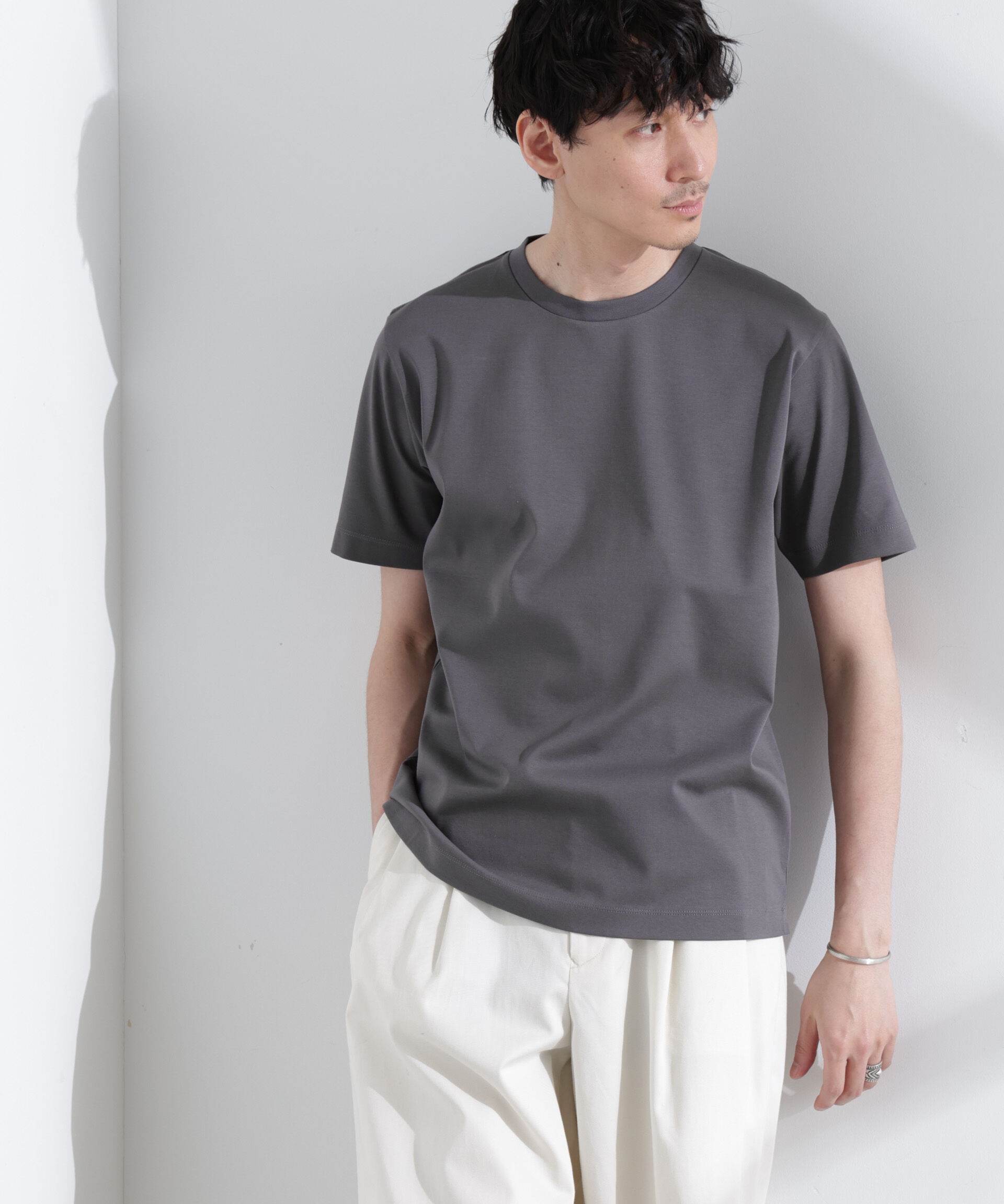 「アンチスメル クルーネックTシャツ 半袖」|Tシャツ・カットソー|