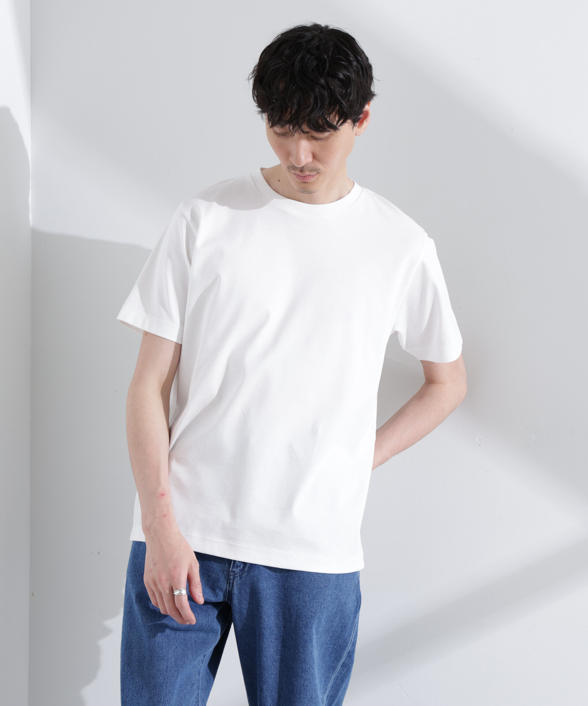  「アンチスメル クルーネックTシャツ 半袖」|Tシャツ・カットソー|