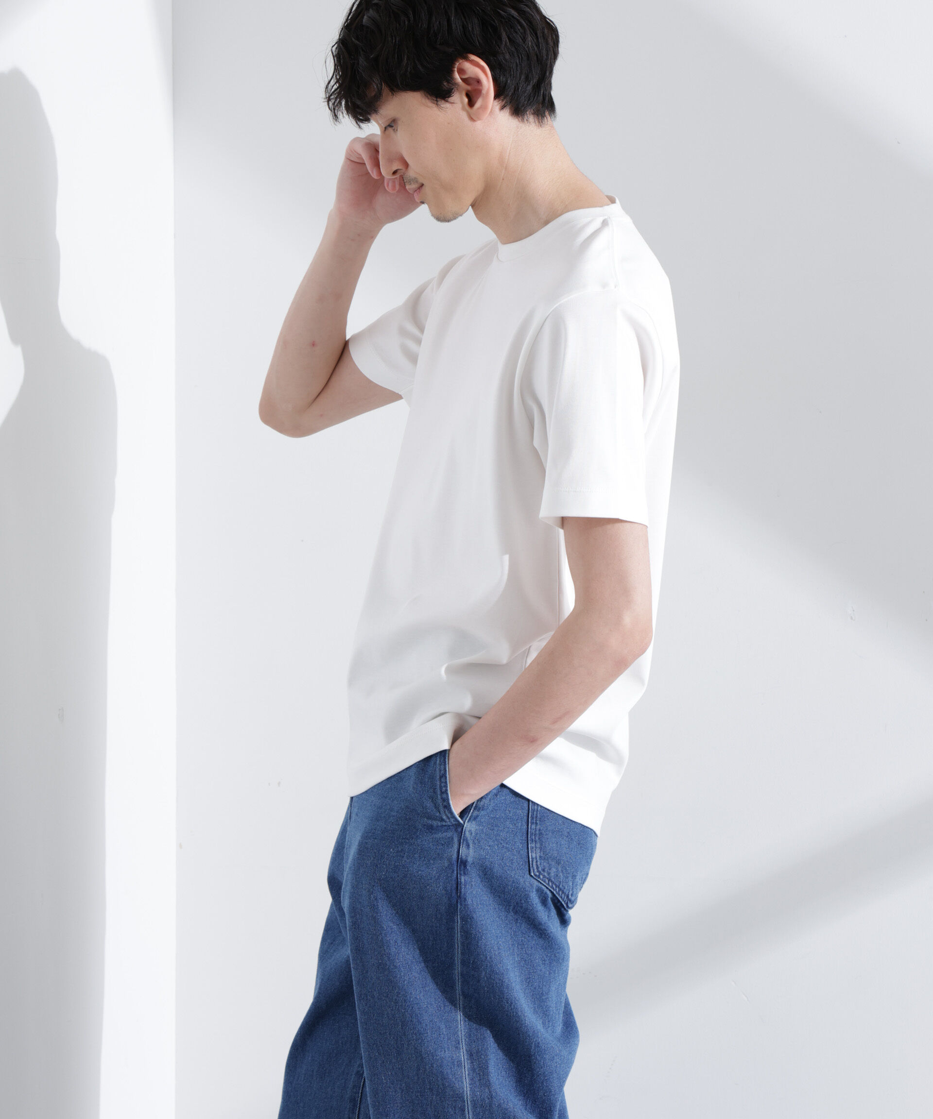  「アンチスメル クルーネックTシャツ 半袖」|Tシャツ・カットソー|