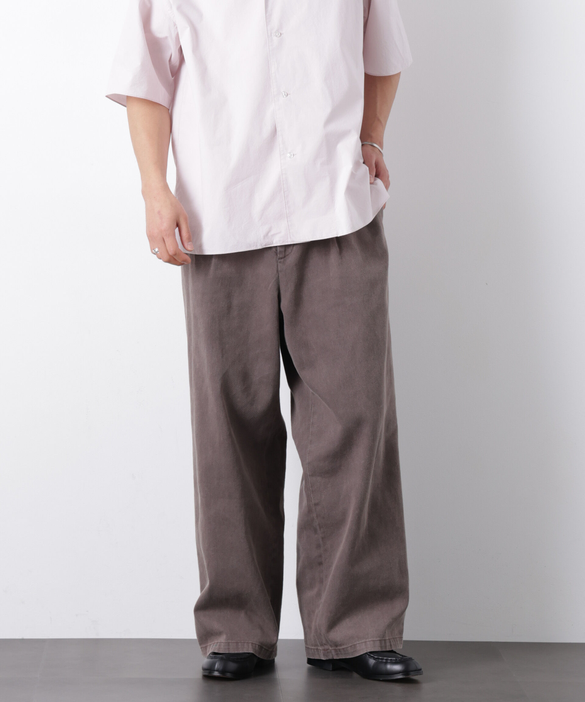 nano･universe「｢OtoNANO｣ SUNFADE DENIM」|チノ|ブラウン
