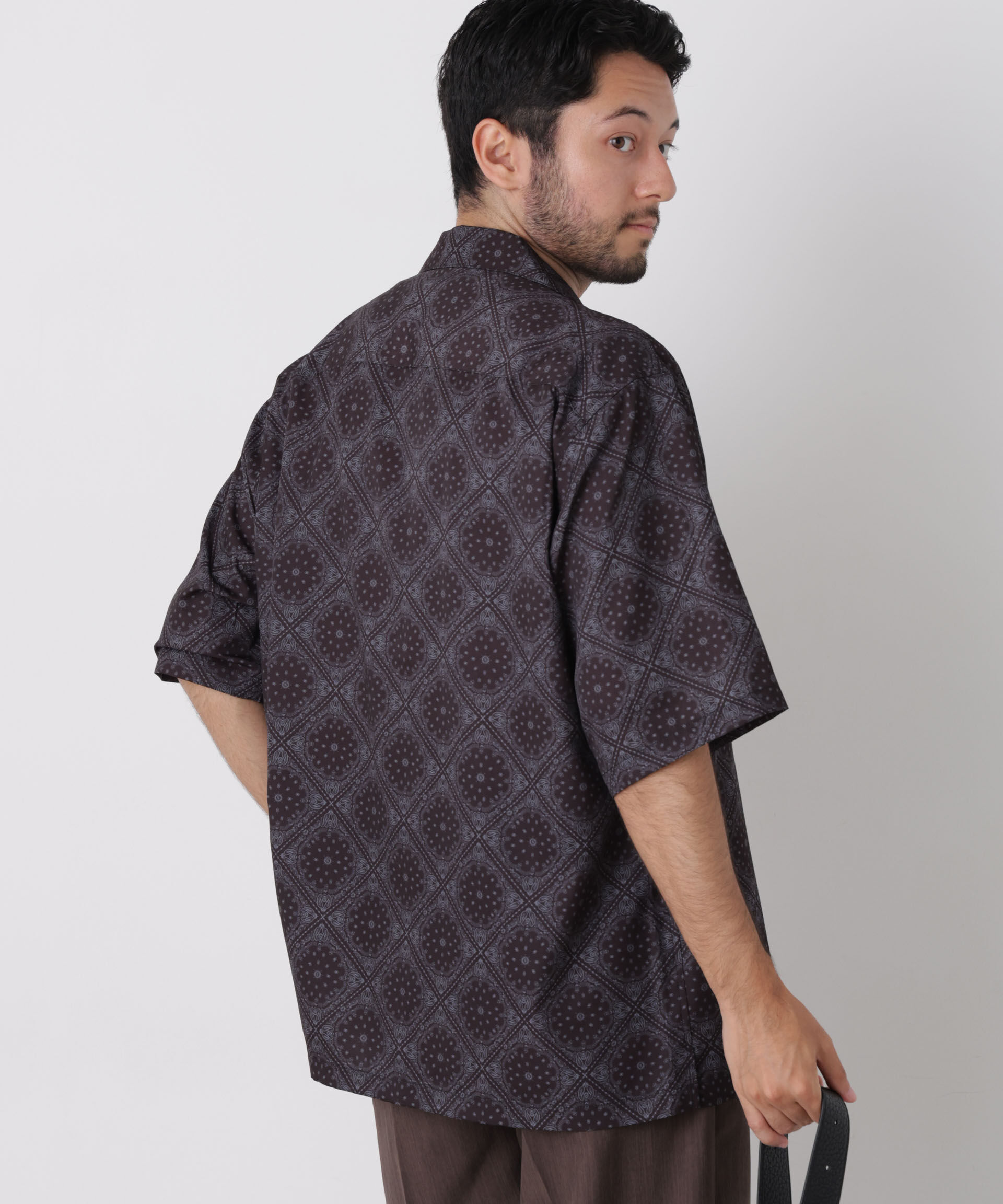 NANO universe「ペイズリーシャツ 半袖」|シャツ・ブラウス|