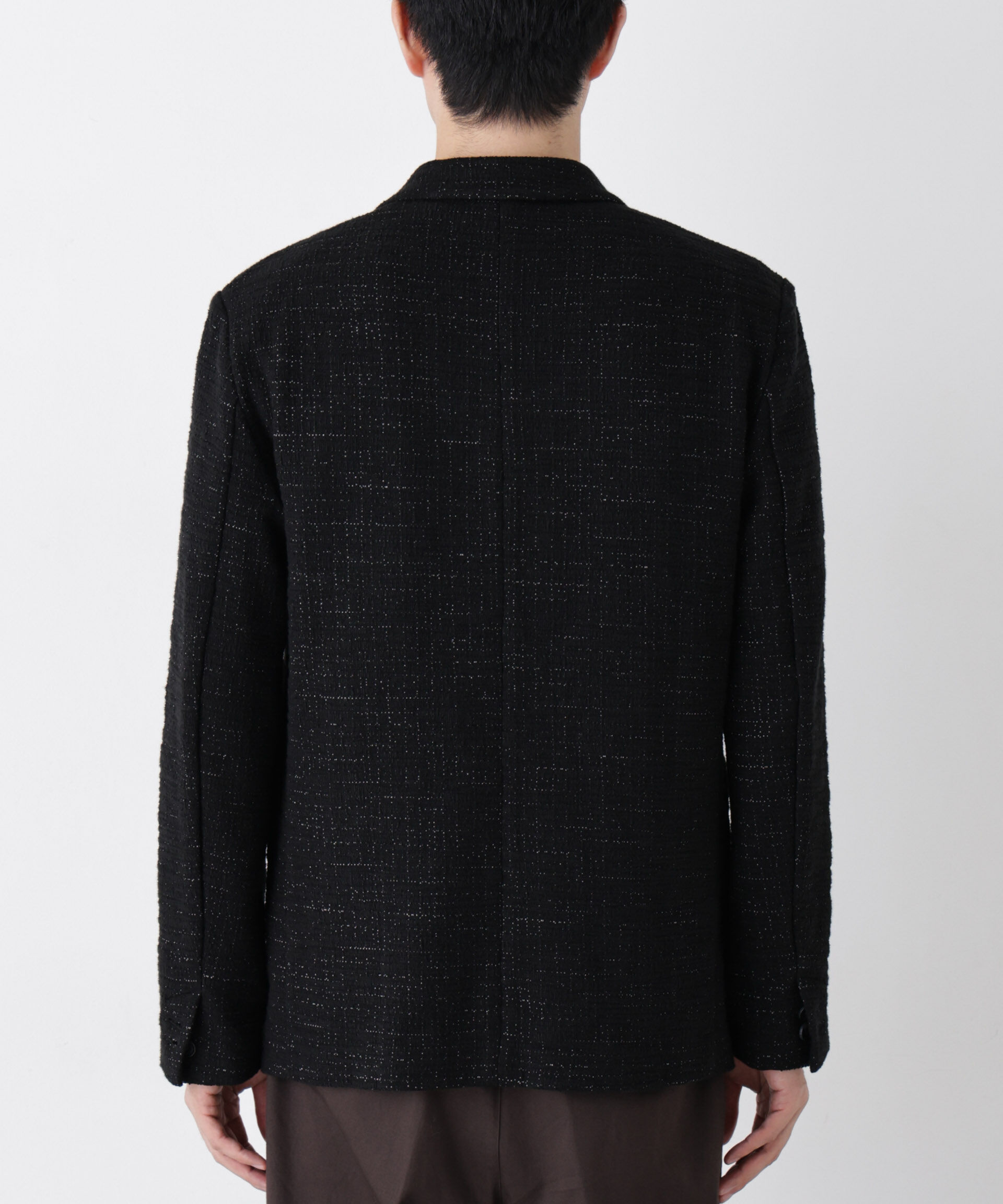 NANO universe「「Damerino Jacket」ネップツィードジャージー」|テーラードジャケット|