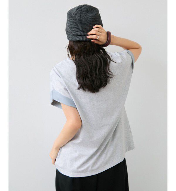 VIS「【WEB限定】天竺袖配色Tシャツ」|Tシャツ・カットソー|
