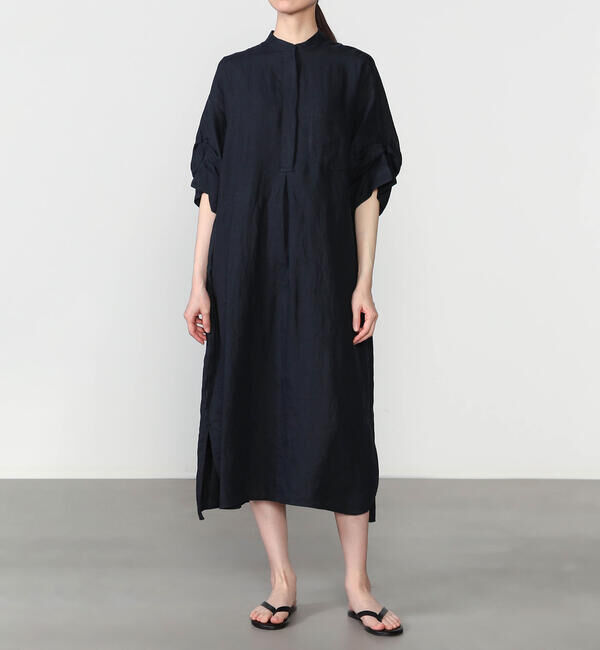  「TICCA |〈別注〉リネン ツイストスリーブワンピース WOMEN」|ワンピース|