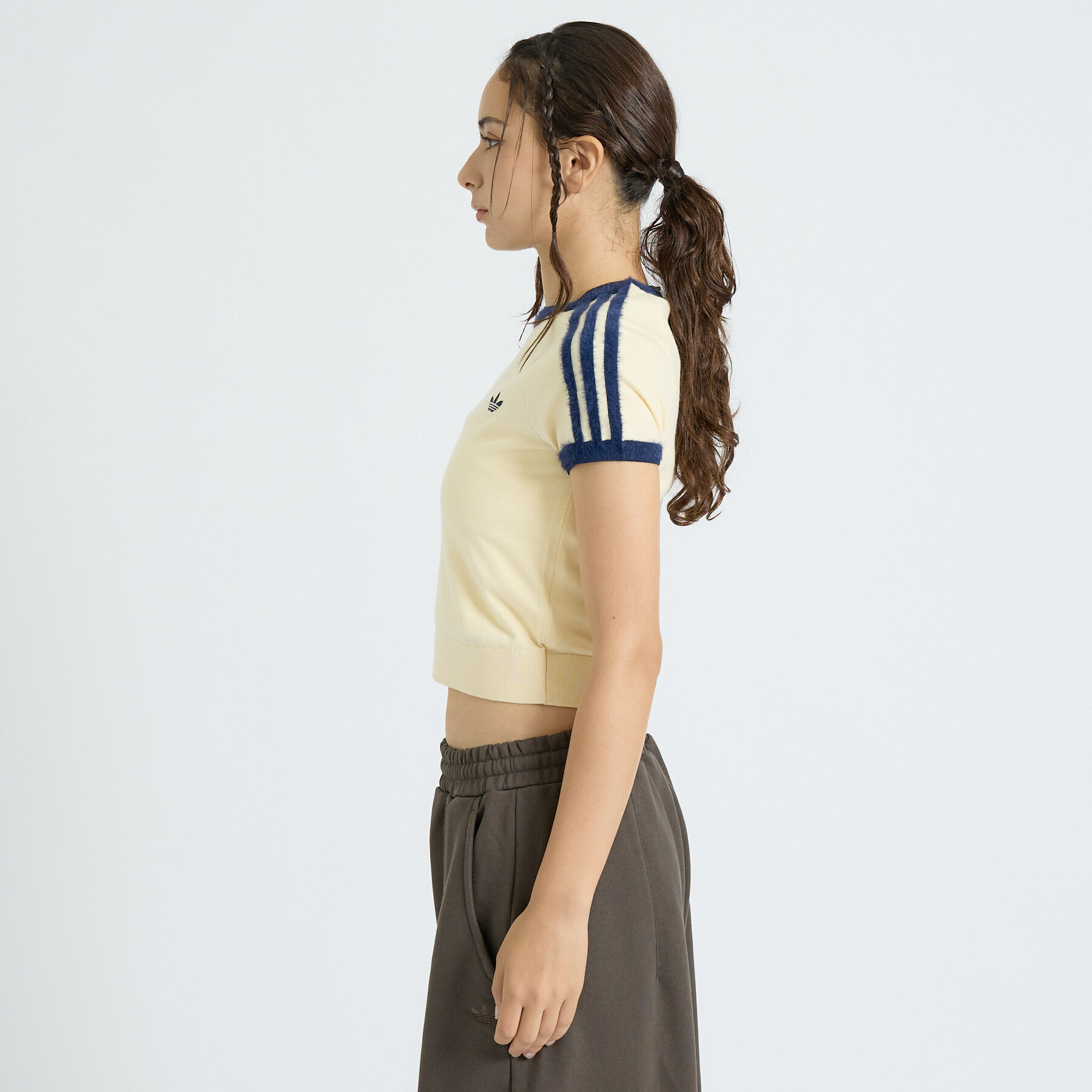 Rouge vif「【adidas / アディダス】ニットT/カットソー/ニット/ラウンドネックTシ」|Tシャツ・カットソー|
