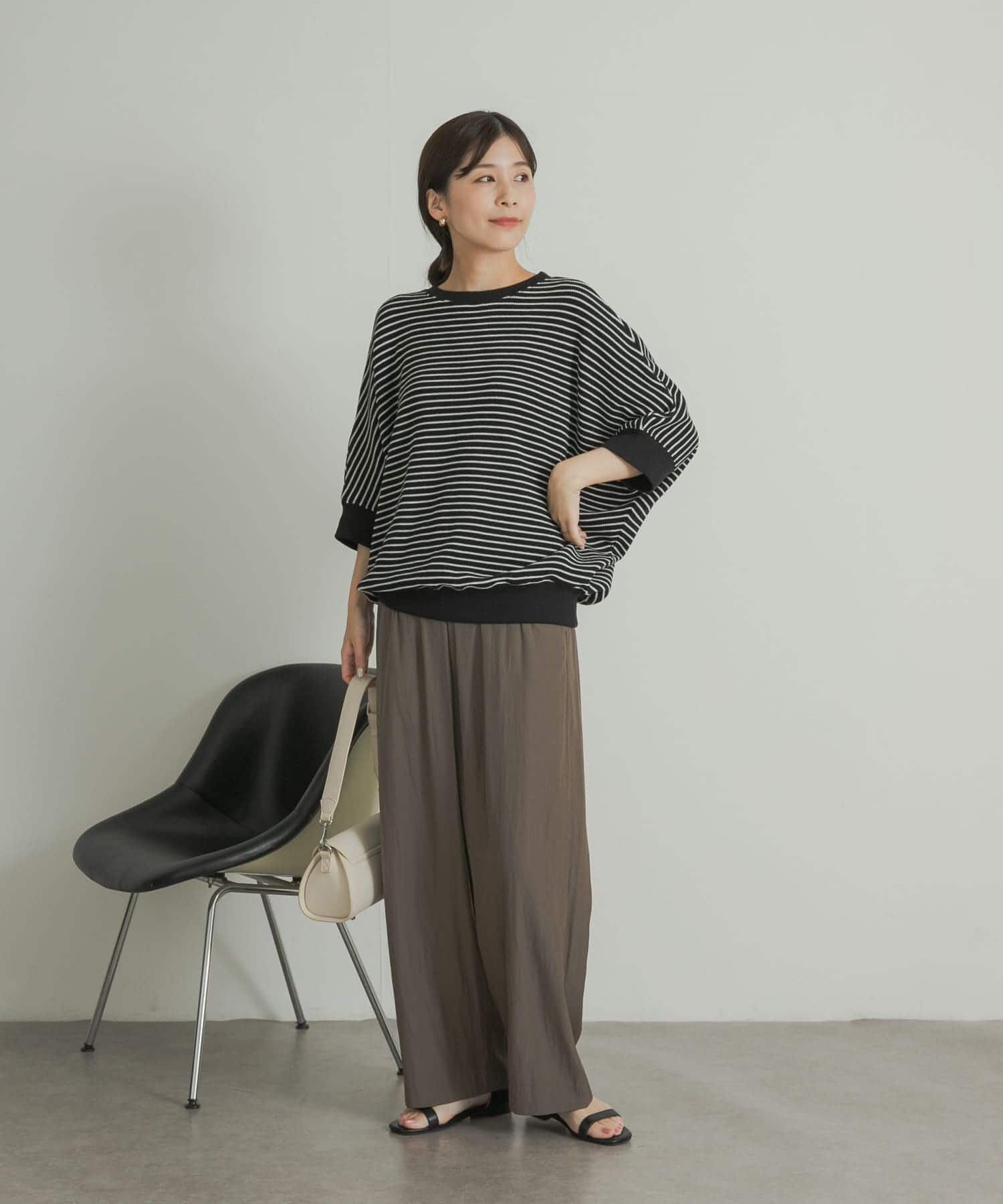 URBAN RESEARCH DOORS「タックフライスワイドTシャツ」|Tシャツ・カットソー|