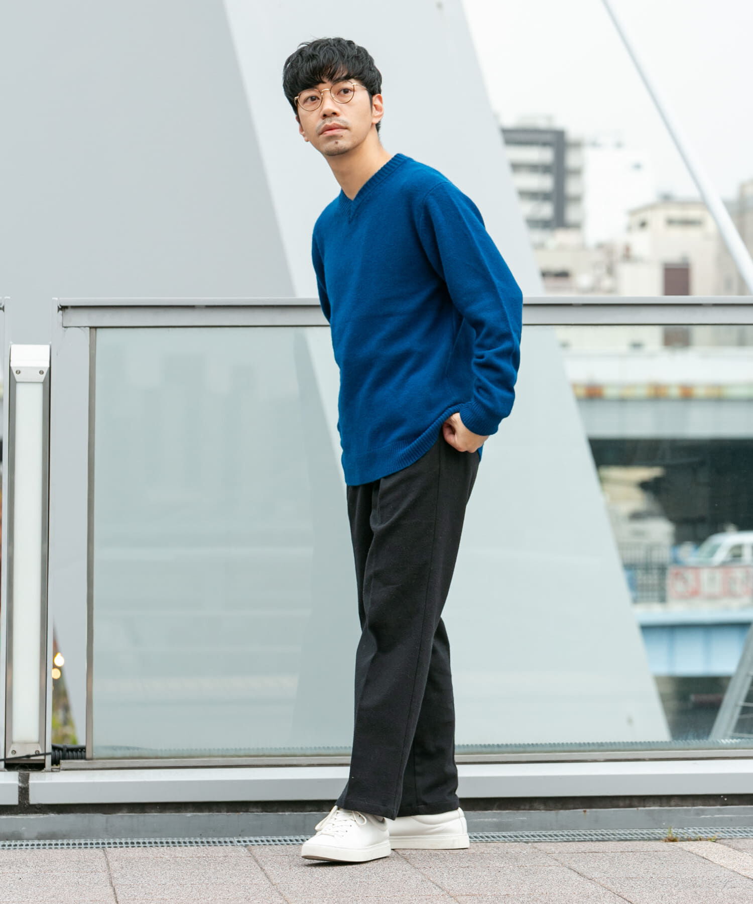 URBAN RESEARCH ROSSO「『XLサイズあり』ハミルトンラムズウールVネックニット」|ニット・セーター|