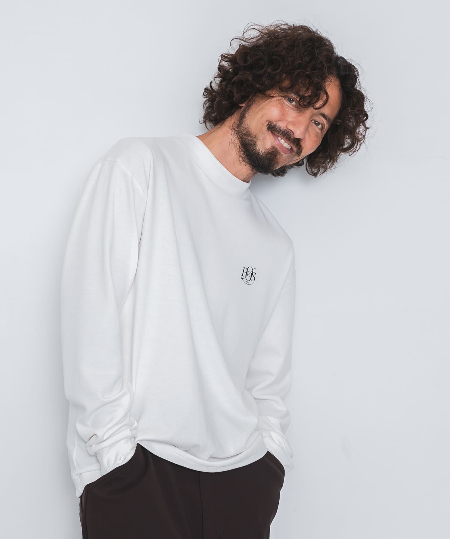 Sonny Label 「OOPS　機能付きモックネックロングTシャツ」|Tシャツ・カットソー|